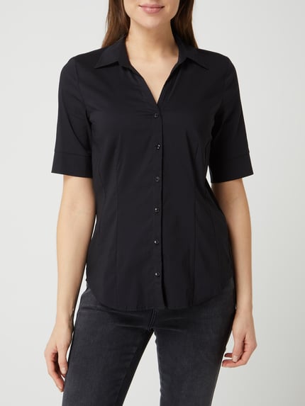 MORE & MORE Blouse met korte mouw  Zwart - 4
