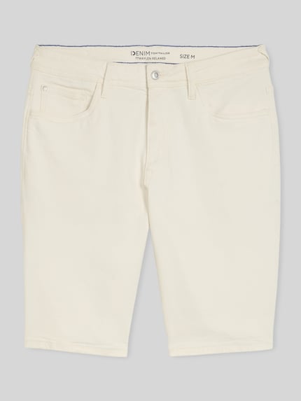 Tom Tailor Denim Relaxed Fit Jeansshorts aus Baumwoll-Mix Offwhite 2