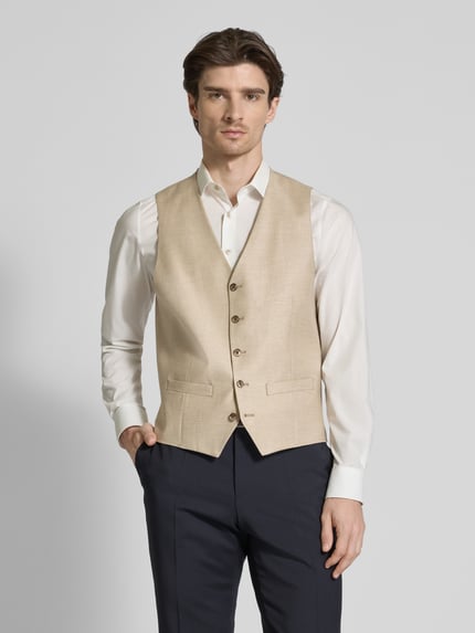 ROY ROBSON Bodywarmer van scheerwolmix met linnenmix Beige - 4