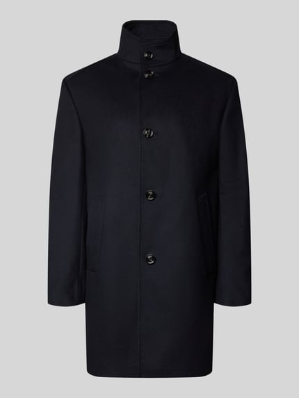 JOOP! COLLECTION Mantel mit hohem Stehkragen Modell 'MARAN' Marine 1