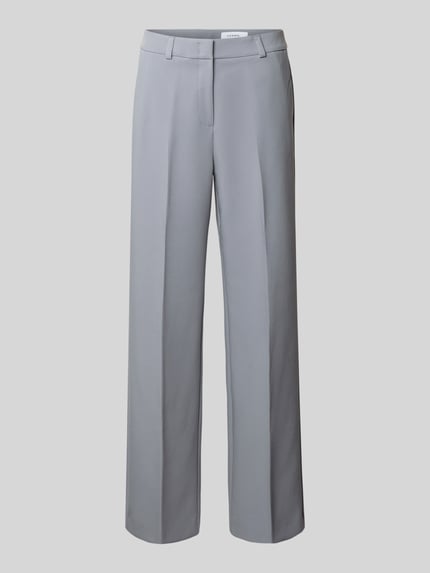 Wide Fit Stoffhose mit Viskose-Anteil und Bügelfalten Shop The Look MANNEQUINE
