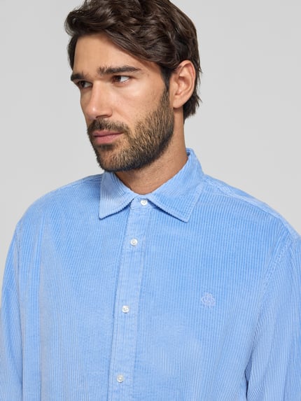 MCNEAL Regular Fit Freizeithemd mit Label-Stitching Blau 3