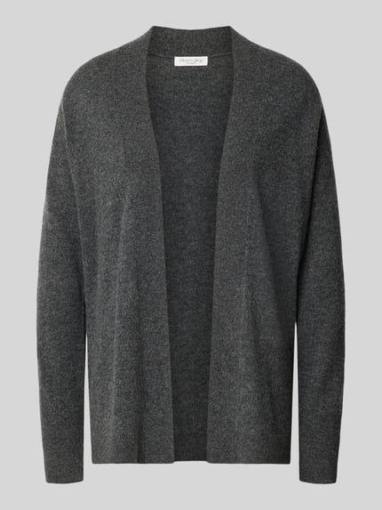 Christian Berg Woman Strickjacke in offener Passform Dunkelgrau Melange 2