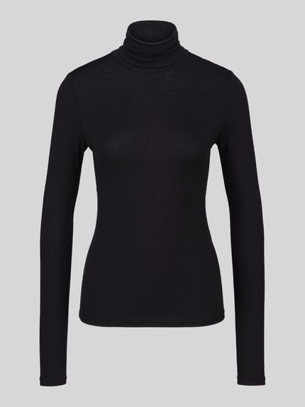 VERO MODA Langarmshirt mit Rollkragen Slim Fit Black 2