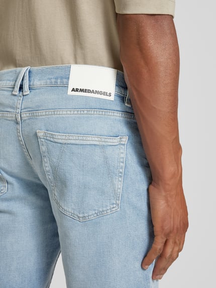 ARMEDANGELS Szorty jeansowe w jednolitym kolorze model ‘NAAILO HEMP’ Błękitny 3