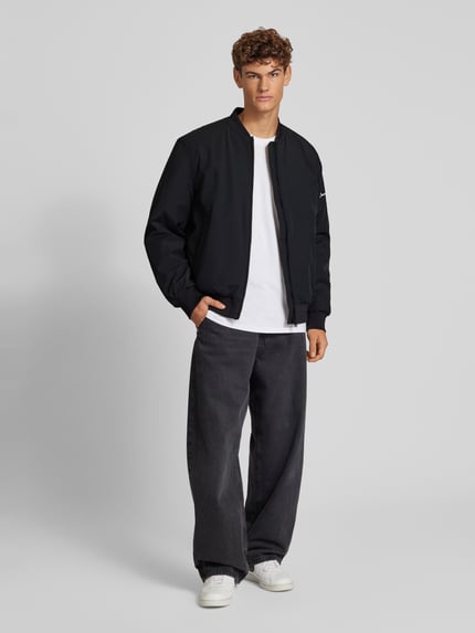 Champion Bomberjacke mit Label-Print Black 1