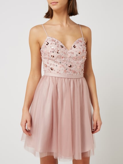 Laona Cocktailjurk met pailletten Rosé - 4