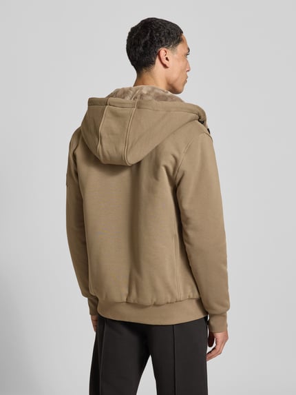 Moose Knuckles Sweatjacke mit Teddyfutter Modell 'classic bunny' Khaki 5