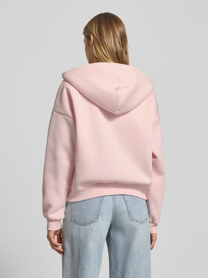 REVIEW Bluza rozpinana oversized z kapturem Różowawy 5