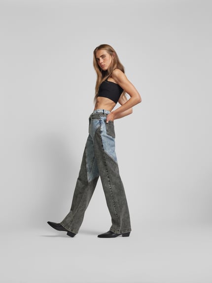 ROTATE Jeans o kroju straight fit w 5 kieszeni Jeansowy niebieski 1