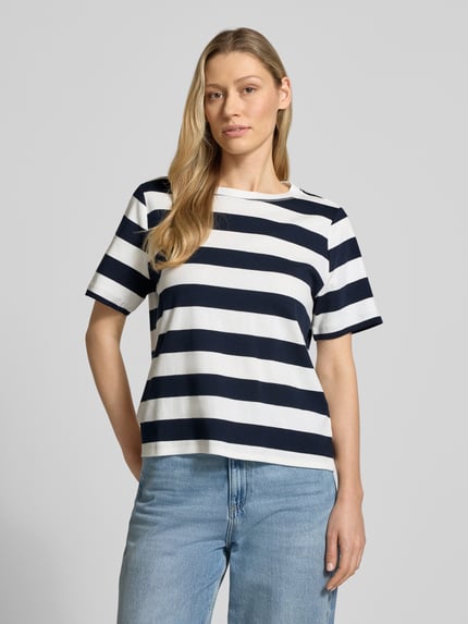 Tom Tailor T-shirt o kroju relaxed fit z czystej bawełny Granatowy 4