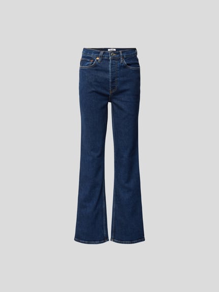 Bootcut jeans met contrasterende stiksels Shop The Look MANNEQUINE