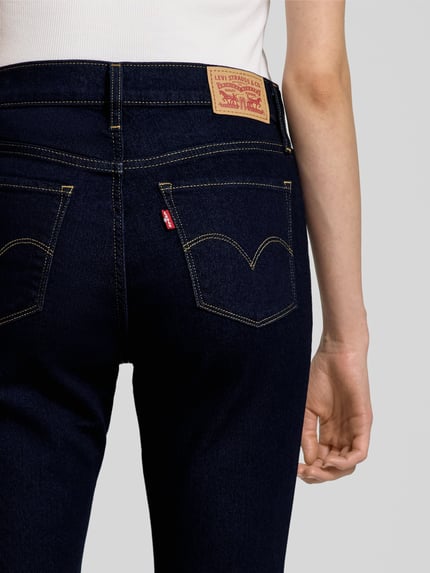 Levi's® 300 Jeansy Skinny Fit z efektem modelowania w 5 kieszeni Ciemnoniebieski 3