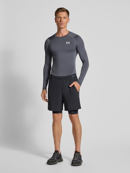 Under Armour Longsleeve mit Rundhalsausschnitt und Logo Graphit 1