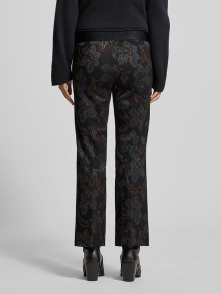 CAMBIO Broek met elastische band, model 'FAITH' Zwart - 5