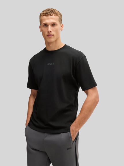 BOSS Green regular fit T-shirt van puur katoen model 'TEE 10' Zwart - 4