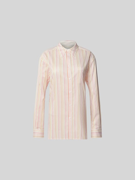 Lala Berlin Overhemdblouse van pure viscose Abrikoos gemêleerd - 2