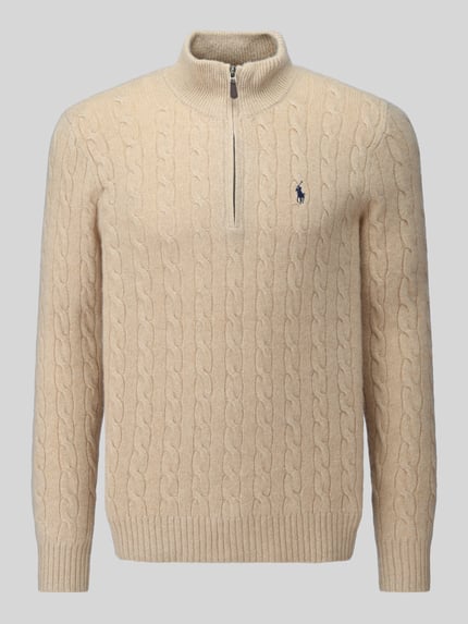 Polo Ralph Lauren Regular Fit Troyer aus Woll-Kaschmir-Mix Camel 2