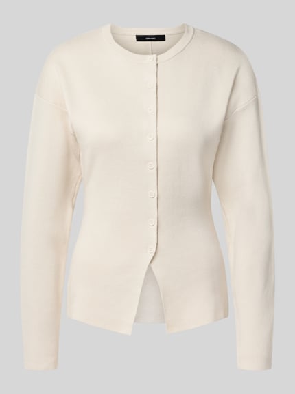 Strickjacke mit Rundhalsausschnitt Shop The Look MANNEQUINE