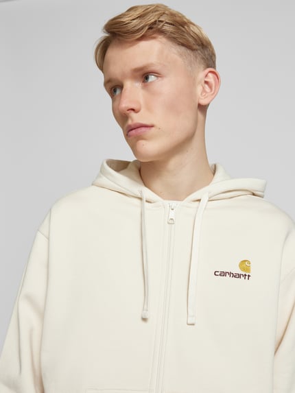 Carhartt Work In Progress Sweatjacke mit Logo-Stitching Offwhite 3