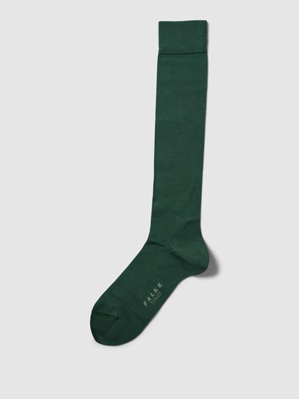 FALKE Kniekousen met logostitching model 'Tiago' Donkergroen - 1