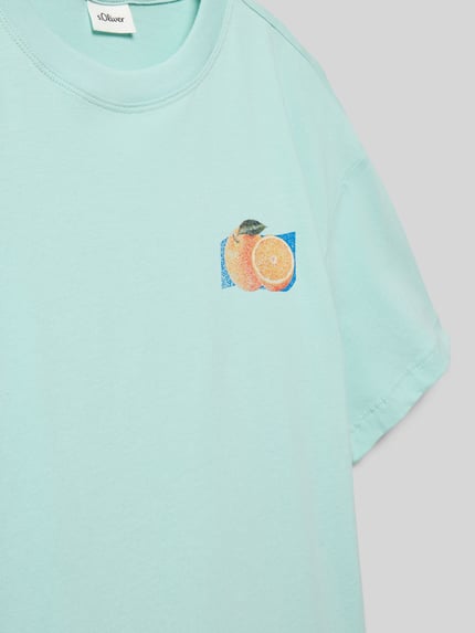 s.Oliver RED LABEL regular fit T-shirt van katoen Mintgroen - 2