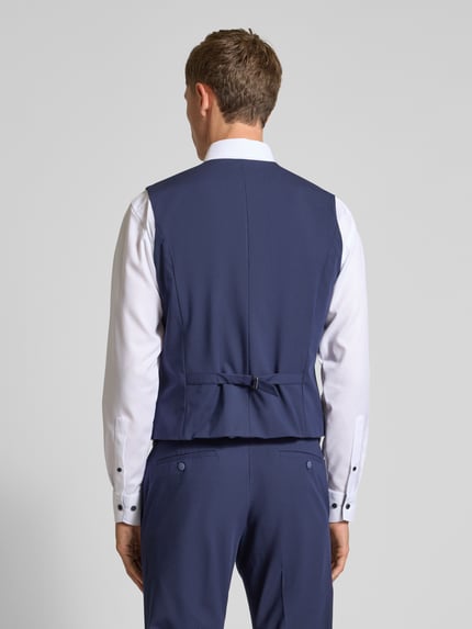 MCNEAL Slim Fit Weste mit Paspeltaschen Marine 5