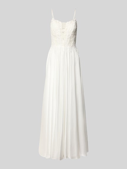 Mascara Brautkleid in semitransparentem Design Weiss 2