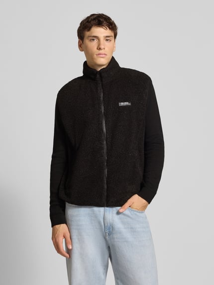 REVIEW Fleecegilet met opstaande kraag en steekzakken Zwart - 4