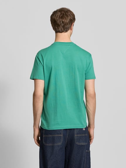 Tommy Jeans Regular Fit T-Shirt aus reiner Baumwolle Gruen 5