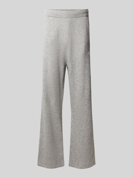 adidas Originals High Waist Sweathose mit Strukturstrick Mittelgrau Melange 1