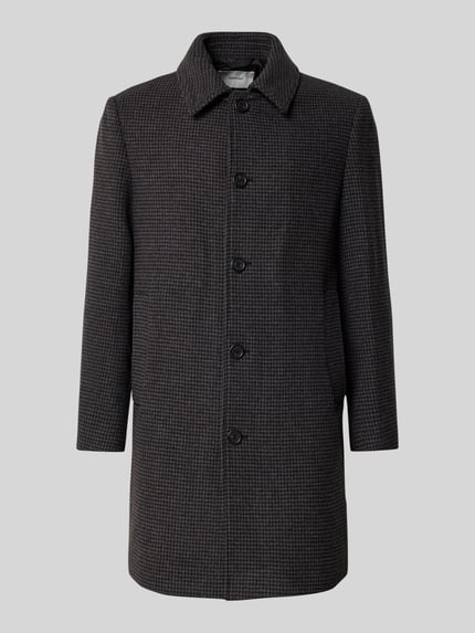 Regular Fit Mantel aus Woll-Mix Modell 'ARCHIVE' Shop The Look MANNEQUINE