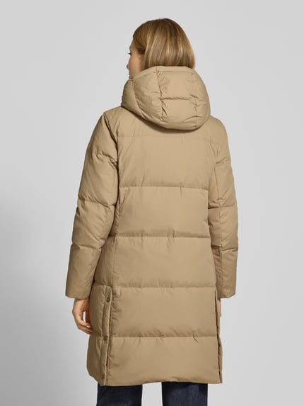 Lauren Ralph Lauren Gewatteerde lange jas met labelstitching Beige - 5