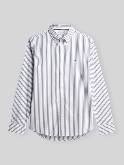 Tommy Hilfiger Body Fit Freizeithemd aus reiner Baumwolle Weiss 2
