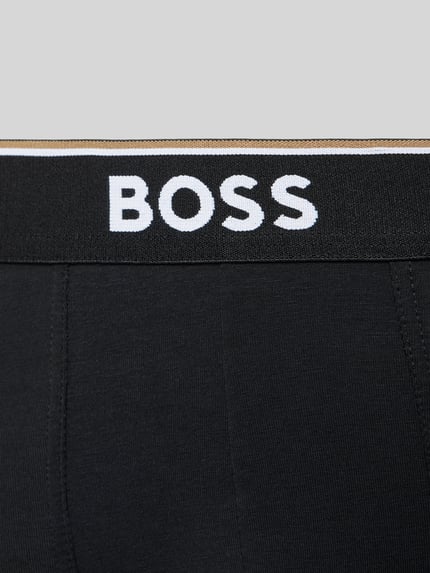 BOSS Boxershorts met elastische band met logo in een set van 3 Zwart - 2
