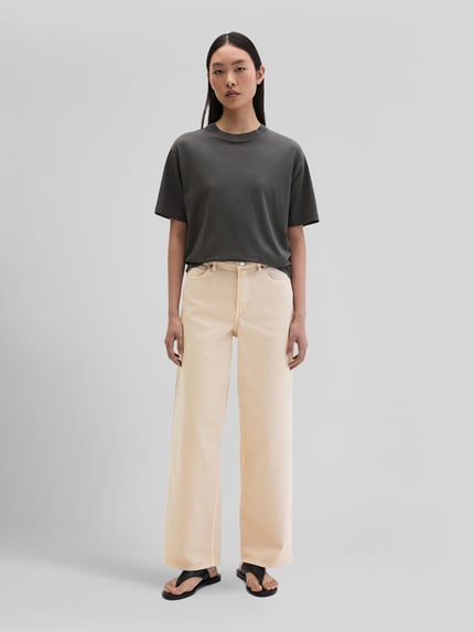 Marc O'Polo Relaxed Fit T-Shirt aus Baumwoll-Mix Dunkelgrau 1