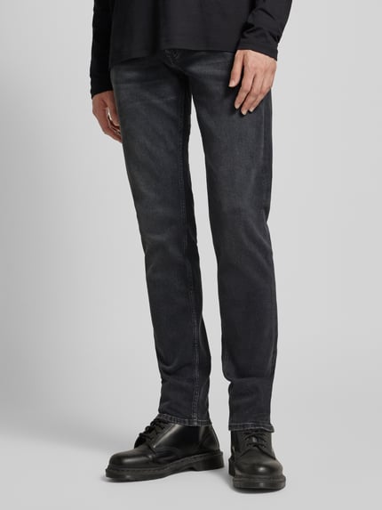 Marc O'Polo Shaped Fit Jeans im 5-Pocket-Design Modell 'Sjöbo' Anthrazit 4