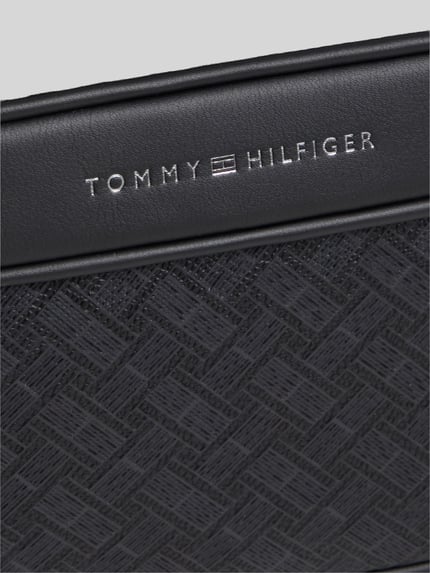 Tommy Hilfiger Kulturbeutel/ Kosmetiktasche mit Logo-Schriftzug Modell 'MODERN MONOGRAM WASHBAG' BLACK 2