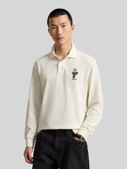 Polo Ralph Lauren Poloshirt mit Bären-Stickerei Offwhite 4