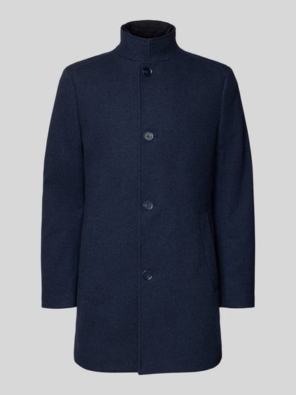 MCNEAL Kurzmantel mit Stehkragen und Eingrifftaschen Dunkelblau 2