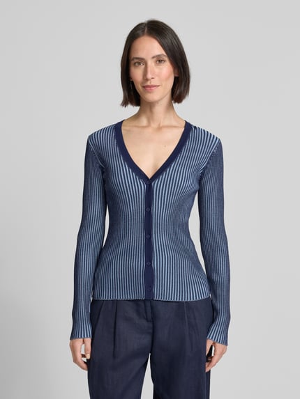 Staud Gebreide cardigan met structuurmotief Marineblauw - 4