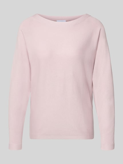COMMA Gebreide pullover van viscosemix met ronde hals Rosé - 2