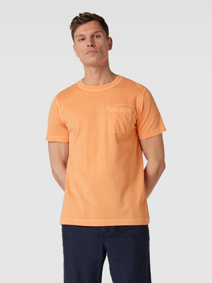 JOOP! JEANS T-Shirt mit aufgesetzter Brusttasche Modell 'Caspar' Orange 4