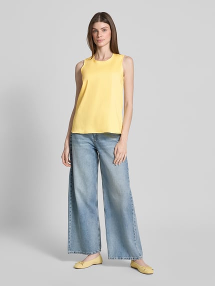 Smith and Soul Blousetop met ronde hals Pastelgeel - 1
