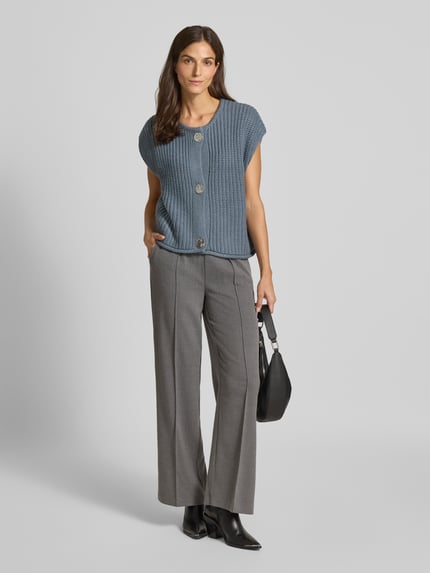 b.young Broek met elastische band, model 'Encore' Lichtgrijs - 1