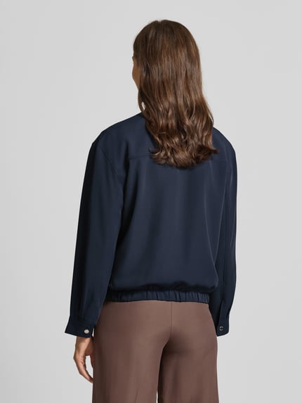 Tom Tailor Relaxed Fit Blouson mit College-Kragen Dunkelblau 5