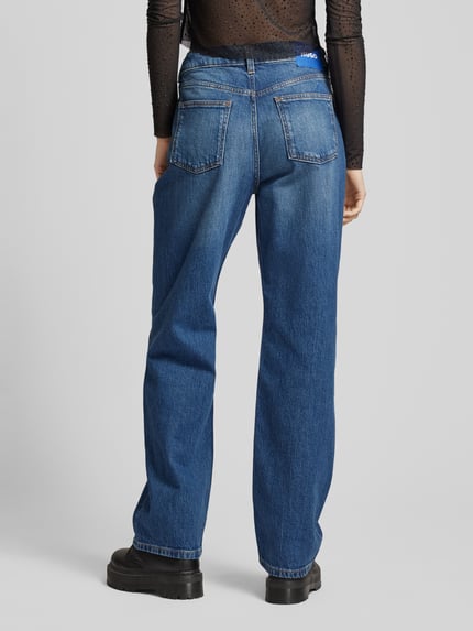 HUGO Blue Straight Fit Jeans Modell 'Elyah' Jeansblau 5