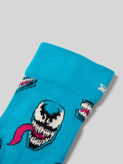 Happy Socks Regular Fit Socken mit Logo-Print Modell 'Venom' Royal 2