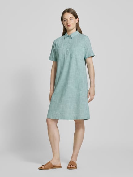 Tom Tailor Blusenkleid aus reiner Baumwolle Mint 1