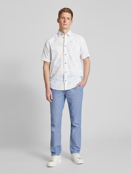 Tom Tailor Freizeithemd mit floralem Muster Weiss 1